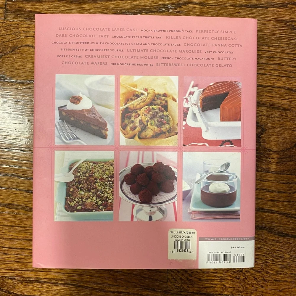 Williams-Sonoma Luscious Chocolate Desserts Cookbook